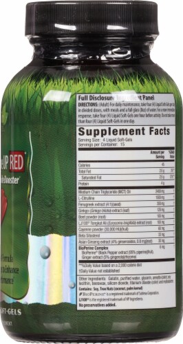 Irwin Naturals® Testosterone UP RED® Liquid Soft-Gels Perspective: right