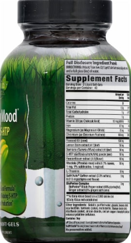 Irwin Naturals Sunny Mood 5-HTP Dietary Supplement Liquid Soft-Gels Perspective: right