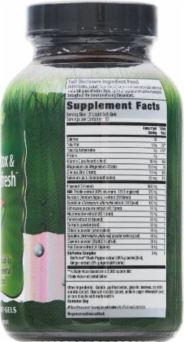 Irwin Naturals Liver Detox & Blood Refresh Liquid Softgels Perspective: right