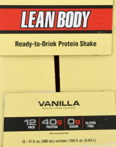 Labrada Lean Body Ready-to-Drink Vanilla Protein Shake Perspective: right
