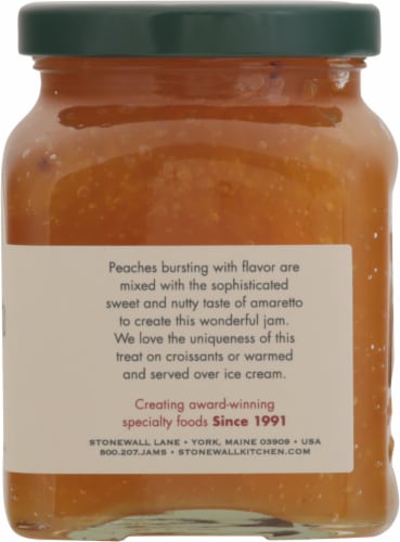 Stonewall Kitchen Peach Amaretto Jam Perspective: right