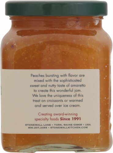 Stonewall Kitchen Peach Amaretto Jam Perspective: right
