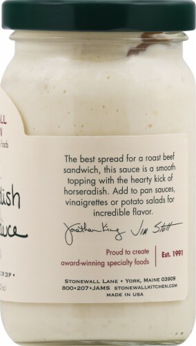 Stonewall Kitchen Horseradish Cream Sauce Perspective: right