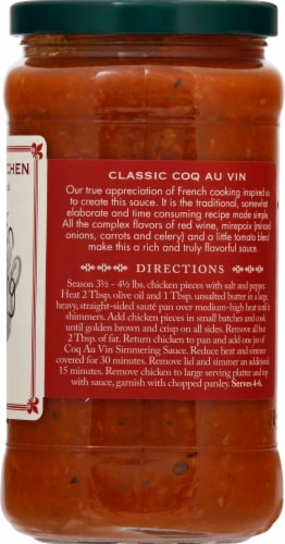 Stonewall Kitchen Coq Au Vin Simmering Sauce Perspective: right