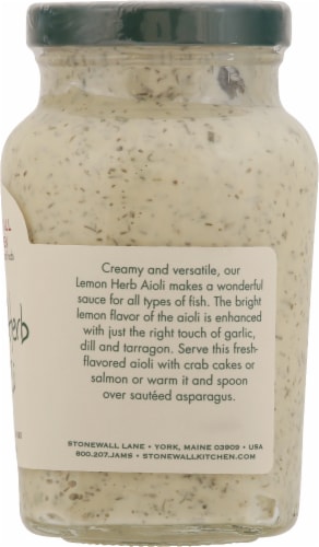 Stonewall Kitchen Lemon Herb Aioli Perspective: right