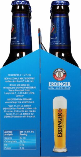 Erdinger Weissbrau Non Alcoholic Beer Bottles Perspective: right