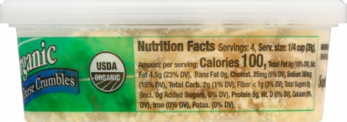 Saputo Organic Blue Cheese Crumbles Perspective: right