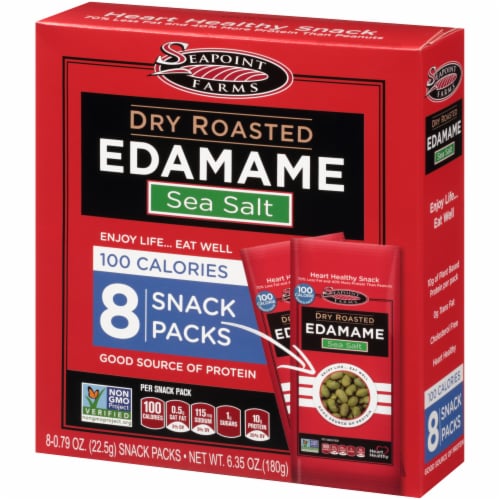 Seapoint Farms Dry Roasted Edamame with Sea Salt Perspective: right