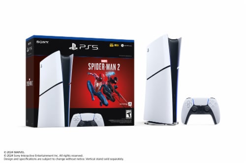 Sony PlayStation®5 Digital Edition Slim Marvel's Spider-Man 2 Bundle Perspective: right