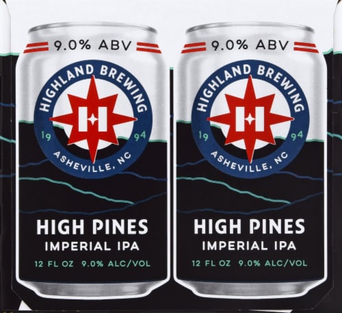 Highland Brewing Company High Pines Imperial IPA Perspective: right