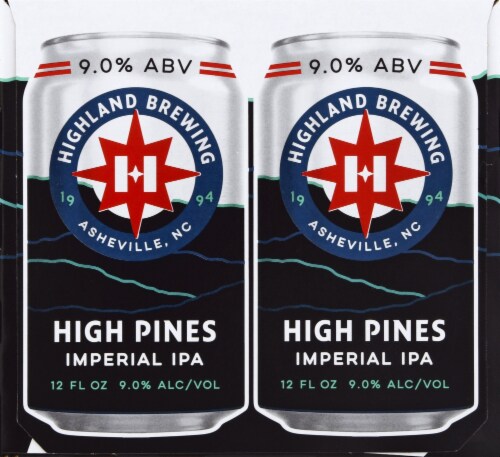 Highland Brewing Company High Pines Imperial IPA Perspective: right