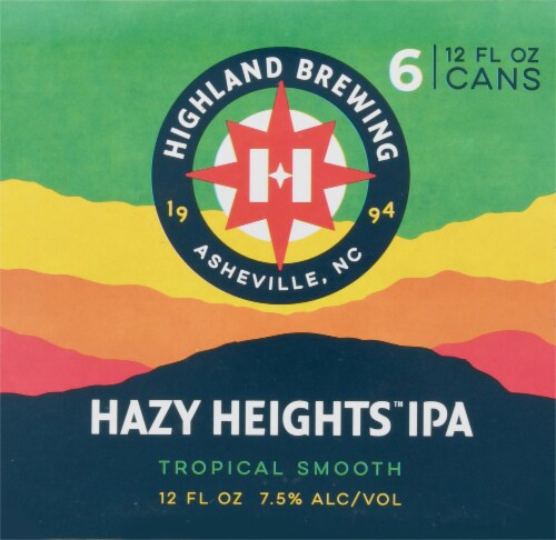 Highland Brewing Company Rising Haze IPA Perspective: right