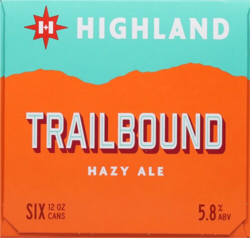 Highland Brewing Company Trailbound™ Hazy Juice Ale 6 Pack / 12 fl oz Cans Perspective: right