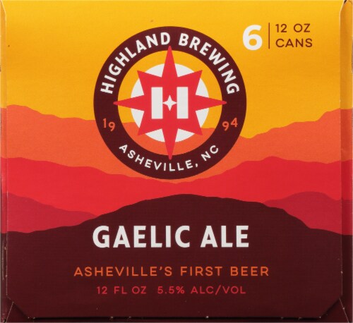 Highland Brewing Company Gaelic Ale Perspective: right
