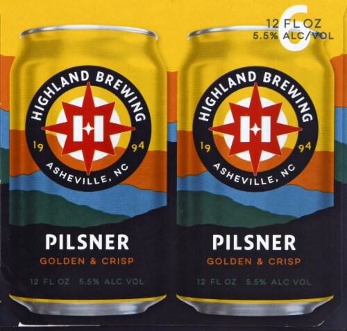 Highland Brewing Company Pilsner Perspective: right