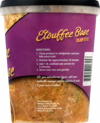 Heritage Family Foods Etouffee Cajun Style Base Perspective: right