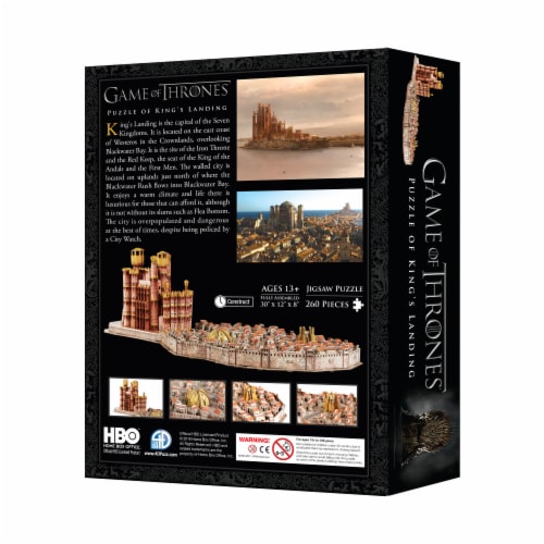 4D Cityscape Game of Thrones: Kings Landing Puzzle Perspective: right