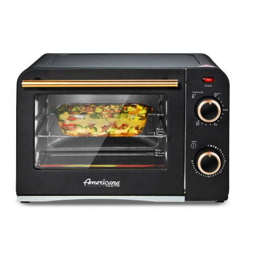 Americana Collection Retro 4 Slice Toaster Oven Perspective: right