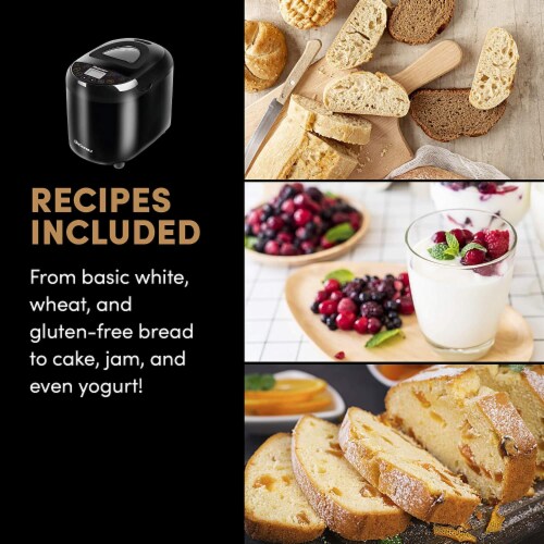 Elite Gourmet 2lb Programmable Bread Machine Maker Perspective: right