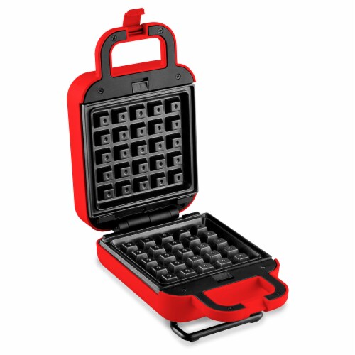 Elite Gourmet 3-In-1 Waffle Sandwich and Contact Grill - Red Perspective: right