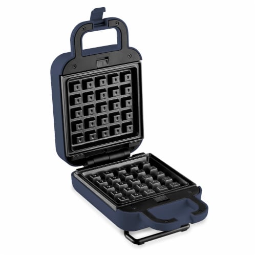Elite Gourmet 3-in-1 Waffle & Sandwich Grill - Slate Blue Perspective: right