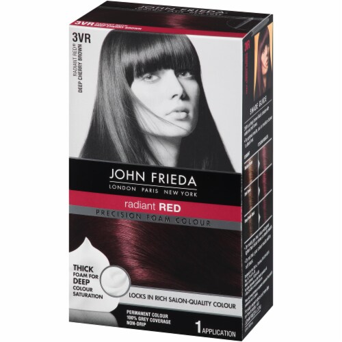 John Frieda Precision Foam Color Radiant Red® 3VR Deep Cherry Brown Hair Color Kit Perspective: right