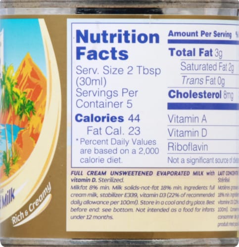 Peak Unsweetened Evaporated Milk Perspective: right