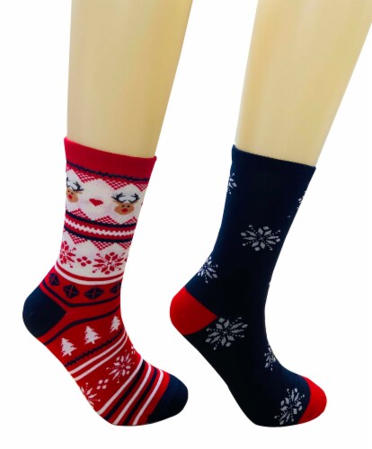Legale Fairsile Reindeer Christmas Crew Socks - 2 pk Perspective: right