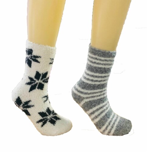 Legale Snowflake Cozy Christmas Crew Socks - 2 pk Perspective: right