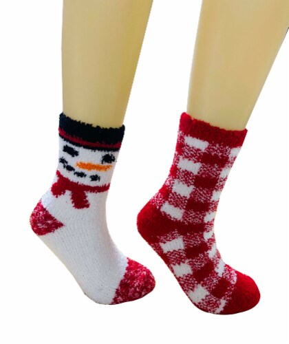 Legale Snowman Cozy Christmas Crew Socks - 2 pk Perspective: right