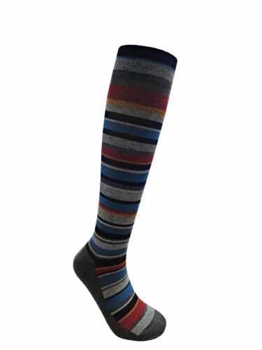 Men's Stripped Compression Socks Perspective: right