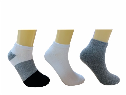 Legale Stripe Low Cut Rugby Socks - Grey Perspective: right