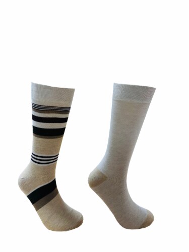 Legale Multi Stripe Crew Mens Dress Socks Perspective: right