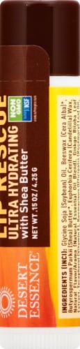 Desert Essence® Shea Butter Lip Rescue Lip Balm Perspective: right