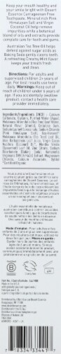Desert Essence Creamy Mint Flavor Pink Himalayan Salt Toothpaste Perspective: right
