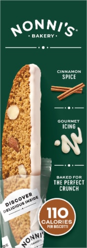 Nonni's Gingerbread Biscotti Cookies Perspective: right