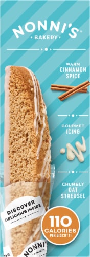 Nonni's Cinnamon Streusel Biscotti Cookies Perspective: right