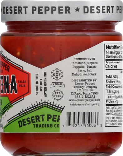 Desert Pepper Trading Co.® Cantina Mild Red Salsa Perspective: right