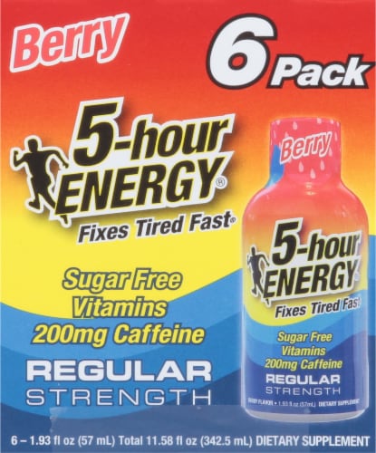 5-Hour® Berry Energy Drink Shot Multipack Bottles Perspective: right