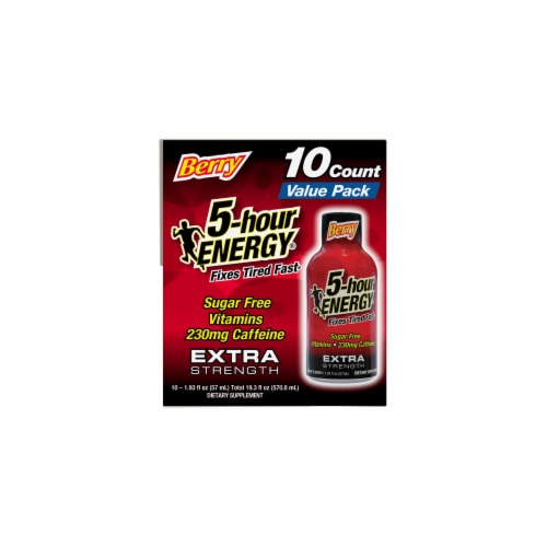 5-Hour® Extra Strength Berry Energy Drink Shot Bottle Pack Perspective: right
