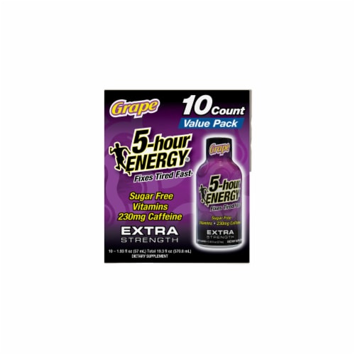 5-Hour Energy® Extra Strength Grape Energy Drink Shots Multipack Perspective: right
