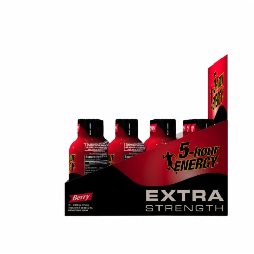 5-Hour Energy® Berry Flavored Extra Strength Energy Supplement Perspective: right