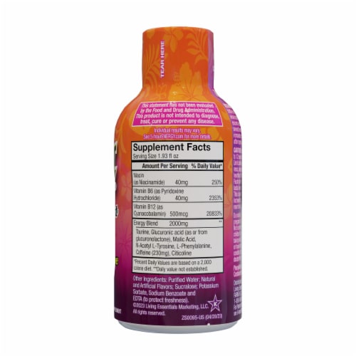 5-Hour® Extra Strength Hawaiian Breeze Energy Drink Shot Bottle Perspective: right