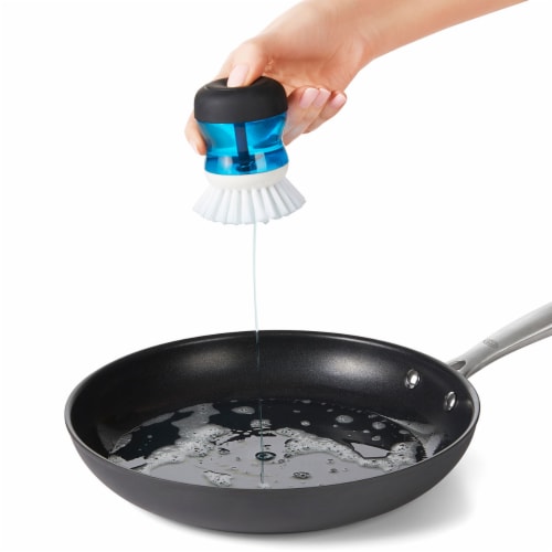 OXO Soft Works Soap Pump Palm Brush - Black Perspective: right