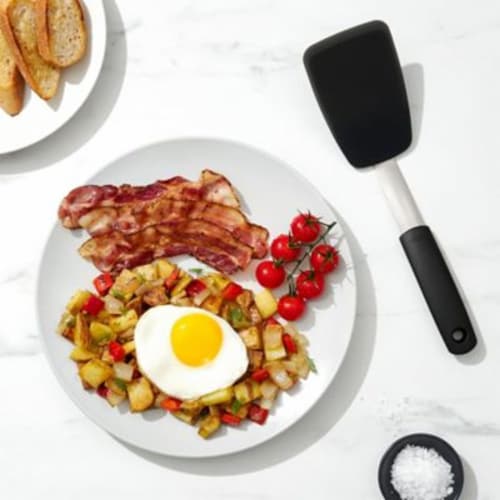 OXO Good Grips Small Silicone Flexible Turner - Black Perspective: right