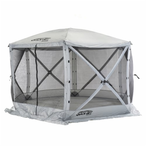 CLAM Quick-Set Escape 11.5 x 11.5 Ft Portable Outdoor Camping Shelter, Gray Perspective: right