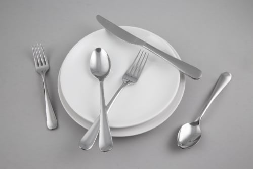 Cambridge Silversmiths Rhiannon Flatware Set - Satin Perspective: right