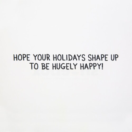Christmas Card #29: Hallmark Shoebox Funny Christmas Card (Buff Snowman) Perspective: right