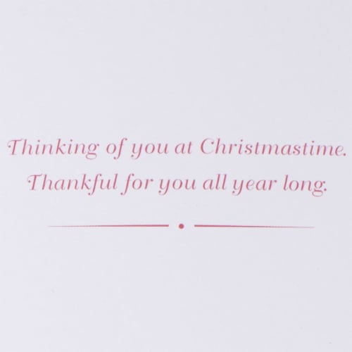 Christmas Card #31: Hallmark Signature Christmas Card (Merry Christmas Lettering) Perspective: right