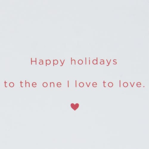 Christmas Card #32: Hallmark Signature Holiday Card for Significant Other (Candy Cane Heart) Perspective: right